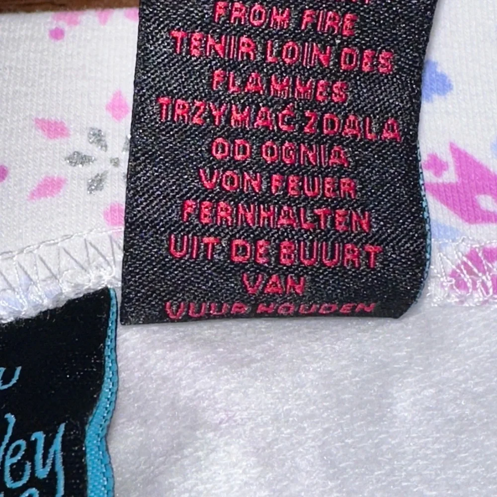 Cynthia Rowley girls 7/8 size White Gingerbread Pajama 2-Piece‎ set